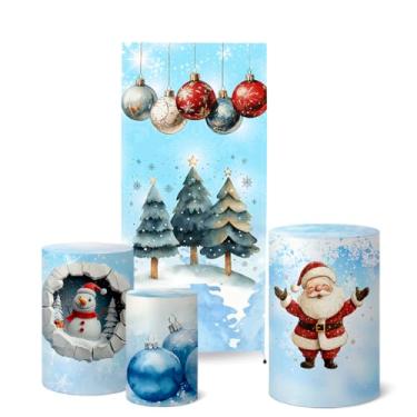 Imagem de Trio Capas Cilindro + Painel Lateral Romano Natal (K5NAT0050)