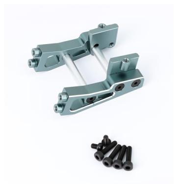 Imagem de BENMAZ Aluminum Alloy Rear Wing Set Upgrade Parts for Arrma 1/14 Typhon Grom,Replace#ARA480074 (Titanium)