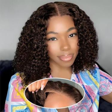 Imagem de Perucas que Amygirl Wear and Go sem cola, 100% cabelo humano, 30 cm