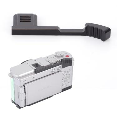 Imagem de SZZCNOX Punho de metal para polegar para câmera Panasonic LUMIX S9, LUMIX S9 Apoio de polegar para cima Pega de dedo antiderrapante, suporte de sapata quente Suporte de polegar aderência aprimorada