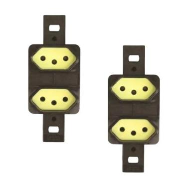 Imagem de Kit 2 Tomada Dupla S/placa 10a 054336 Pial 250V