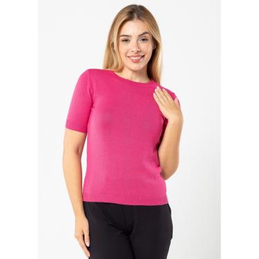 Imagem de Blusa Modal Pau a Pique Manga Curta Rosa