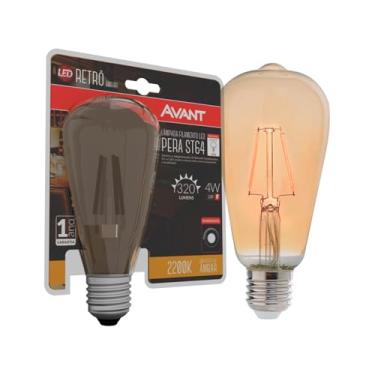 Imagem de Avant Lâmpada Retrô ST64 LED Dimerizável 4w 2200k Luz Âmbar 220v Cod: 180147160