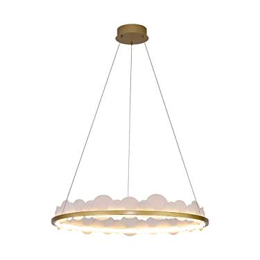 Imagem de PENDENTE POEMA DE METAL E ACRILICO DOURADO E BRANCO