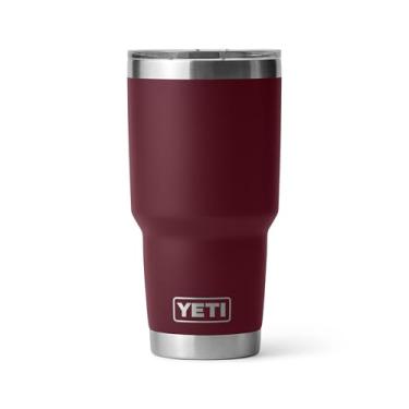 Imagem de YETI Copo Rambler de 850 g, aço inoxidável, isolado a vácuo com tampa MagSlider, Wild Vine Red
