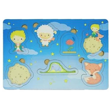 Imagem de Brinquedo Educativo Jogo Quebra Cabeça Infantil Em Madeira O Pequeno Prícipe - Mega Impress