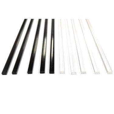Imagem de 28pcs L-4"x W- 4mm - Thick 2mm Flat Black sticks for cake toppers cake pops or lollipops - Acrylic Plexiglass Strong and not bendy