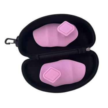 Imagem de Dynwave Pegas antiderrapantes para treino, pegas para levantamento de peso, protetores para barra, luvas protetoras para mãos para flexões, Rosa