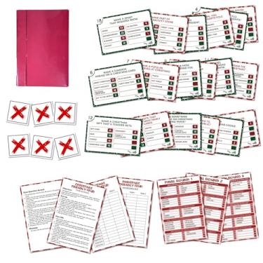Imagem de Jogo de feud amigável de Natal, jogo de rivalidade para a família, jogos divertidos de festa de Natal, questionário de curiosidades para adultos em grupo grande, noite de jogos em família, suprimentos