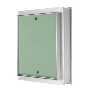 Imagem de PATIKIL Painel de acesso para drywall 20 x 20 cm, moldura de alumínio, capa de furo de parede, portas de acesso para teto de parede, verde