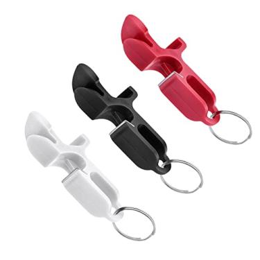 Imagem de Abridor de cerveja Shotgun Tool, 3 peças, abridor de garrafas, plástico rígido, multifuncional, abridor de cerveja para festas, eventos, clubes, uso doméstico (vermelho, preto, branco)