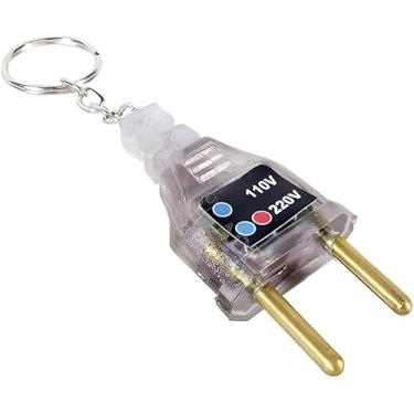 Imagem de Chaveiro Identificador de Voltagem para Tomadas, 110V e 220V, Teste Elétrico, Plástico