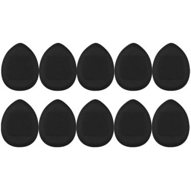 Imagem de 10 peças de esponja compacta de pó de dedo, esponja de maquiagem, fixador de maquiagem molhado ou seco