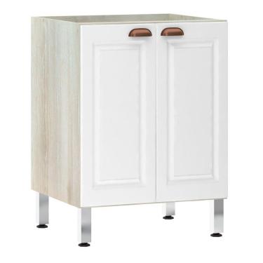 Imagem de Balcão De Cozinha S/ Tampo 60cm 2 Portas Agatha Legno Crema