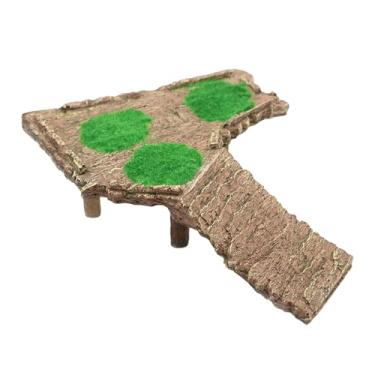 Imagem de IEUDNS Plataforma de aquecimento para tartarugas, esconderijo para habitat de répteis, área de aquecimento para peixes, decoração de aquário, ornamento para