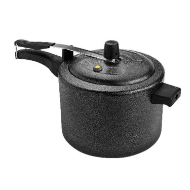 Imagem de Panela de Pressão 7 Litros Aluminio Preto Craquelado Real