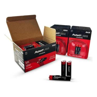 Imagem de Kit 16, 24, 32, 48 ou 128 Pilhas Alcalina Palito AAA 1.5v Avant Use, 2