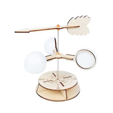 Imagem de Kit de experimentos científicos: palheta de vento de madeira para crianças DIY STEM