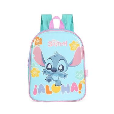 Imagem de Mochila de Costas Luxcel Stitch Baby Aloha Verde