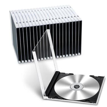 Imagem de Estojo para CD e DVD Kigley Jewel Cases Standard Single Clear Black