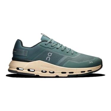 Imagem de On Cloudnova TT - Tênis de corrida masculino casual (verde/branco), Verde/branco, 44