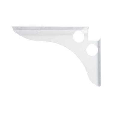 Imagem de FastCap SpeedBrace branco, 20 x 30 cm com capacidade de carga de 453 kg - Ótimo para prateleiras de altura fixa, bancadas/mesas, estações de trabalho - design de furo redondo - 99932