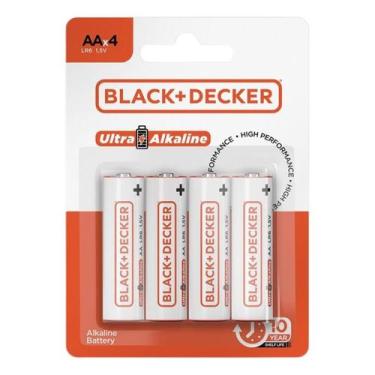 Imagem de Pilha Alcalina Aa Lr6 1.5v Blister 4 Unidades Black+decker - BlackDeck