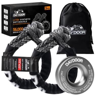 Imagem de Cinta de carga DAYDOOR Kit de recuperação Soft Shackle de 56.000 libra