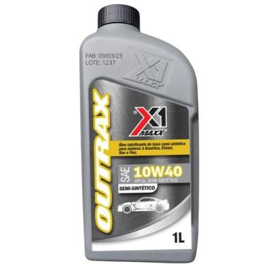Imagem de Óleo Lubrificante 10w40 Semi Sintético Anti Desgaste Motor - X1