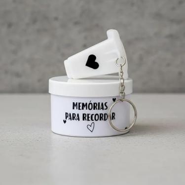 Imagem de Monóculo personalizado com potinho Memórias para recordar com foto ou frase para lembrancinha, presente ou convite