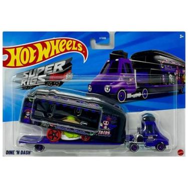 Imagem de Caminhão transportador hotwheels heavy dine n dash - mattel jdj58/bdw5