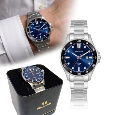 Imagem de Relógio Pulso Masculino A Prova D'água Seculus Calendário