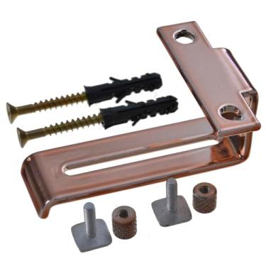 Imagem de SUPORTE LEAO 28MM X 28MM C/PARAFUSO C/ROSETA-GOLD ROSE