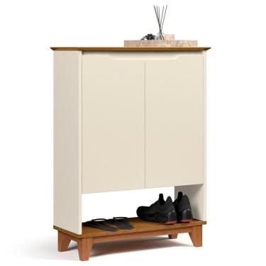 Imagem de Sapateira Para Hall De Entrada Quarto 68cm Flow Off-freijó - Ej Móveis