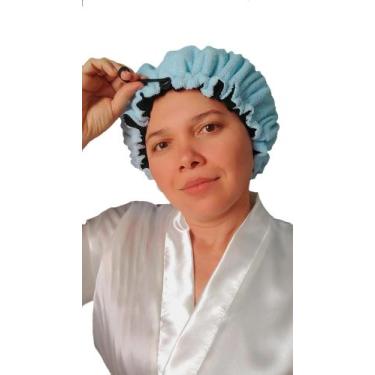 Imagem de Touca Toalhada para secar o cabelo  de microfibra. - IsaToucas 