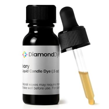 Imagem de Tinta de vela líquida marfim (0,141 g) - Feito nos EUA - Seguro e fácil de usar - Ingredientes puros e simples - Suprimentos para fabricação de velas para cera de soja, parafina, palma ou gel - 10