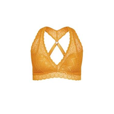 Imagem de HIPS & Curves Sutiã feminino plus size - costas nadador Vera, Ouro amarelo, 16 Plus