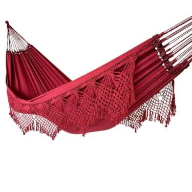 Imagem de Rede De Descanso Dormir Casal Luxuosa Premium Gigante (VINHO ARTESANAL)