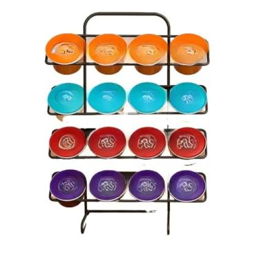 Imagem de Organizador de Cápsulas com 4 Andares - Porta Cápsulas Aramado para 16 Unidades