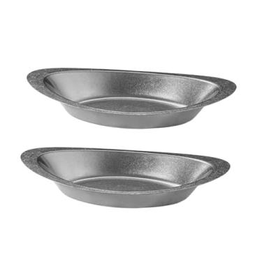 Imagem de Fenteer 2 Tigelas para Arroz com Curry, Pratos Decorativos em aço Inoxidável, Tigela Criativa para Salada de Frutas, Nozes e Sopa, Ideal para Restaurantes, Prata