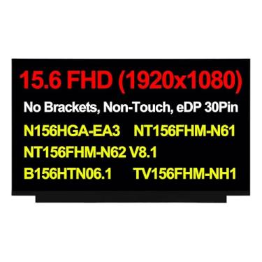 Imagem de Lenboes B156HTN06.1 NT156FHM-N61 NT156FHM-N62 TV156FHM-NH1 N156HGA-EA3 39.6 cm IPS FHD 1920X1080 LCD LED Screen Display Panel Replacement eDP 30Pin (FHD sem abas)