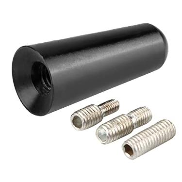 Imagem de Antena de haste de carro, antena de liga de alumínio requintada, instalação conveniente para, preta, 3 cm