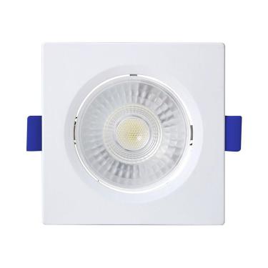 Imagem de Spot De Led Embutir Slim Mr11 Quadrado 3w Bivolt Blumenau 6500k Luz Fria