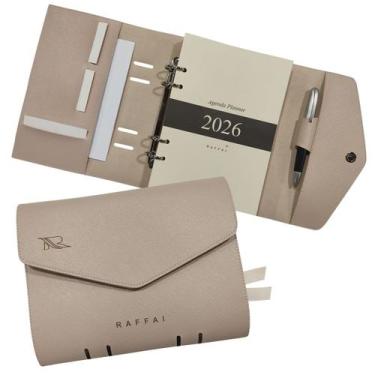 Imagem de Agenda Planner 2026 129-R Raffai Couros, Nude