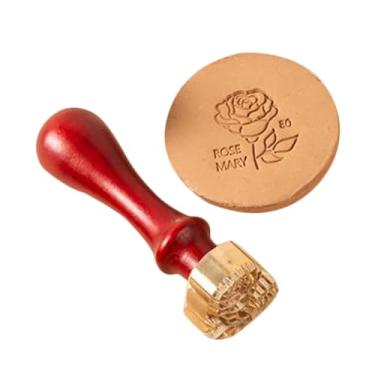 Imagem de Carimbo de cerâmica personalizado com logotipo comercial personalizado com seu design, ferramenta profissional de argila para assinatura de marca (7 cm)