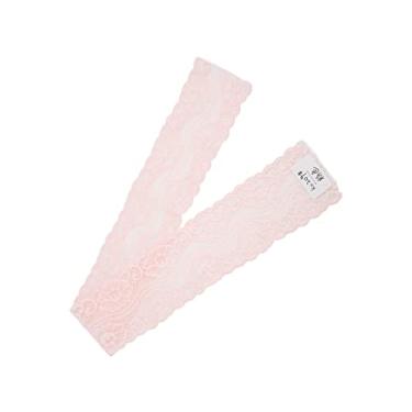 Imagem de Fita de renda elegante com design de flores, materiais de costura decorativos macios para embalagem de presente, artesanato, decoração de festa de casamento, material de nylon, 10 (Rosa)