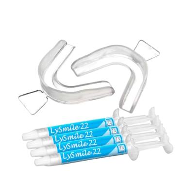 Imagem de Kit 4 Clareador Dental Caseiro Moldeira Lysmile 22% Lysanda