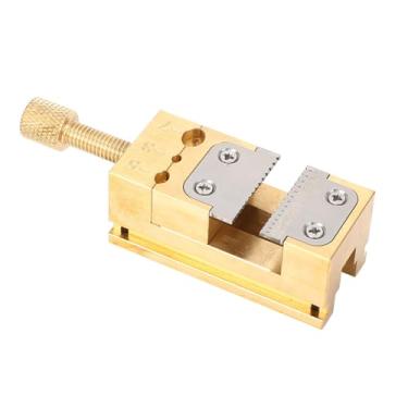 Imagem de Fabater Ferramenta de Reparo de Relógio Torno de Bancada de Latão Braçadeira de Mãos para Segurar Pinos Torno Portátil de 0,2-0,9 Mm, Design Profissional para Fixação de Mesa, Adequado para Relojoeiros e Amadores