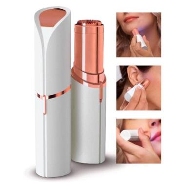Imagem de Depiladora Facial Discreta Batom Remove Pelos Indolor - Portatil