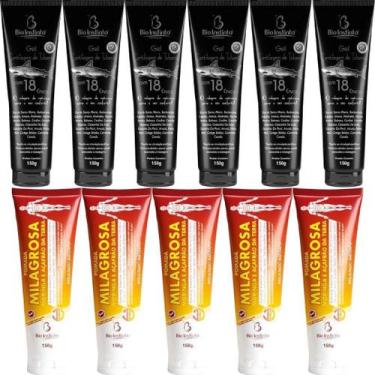 Imagem de Kit 6 Gel Cartilagem De Tubarão 150G 5 Pomada Milagrosa 150G - Bio Ins